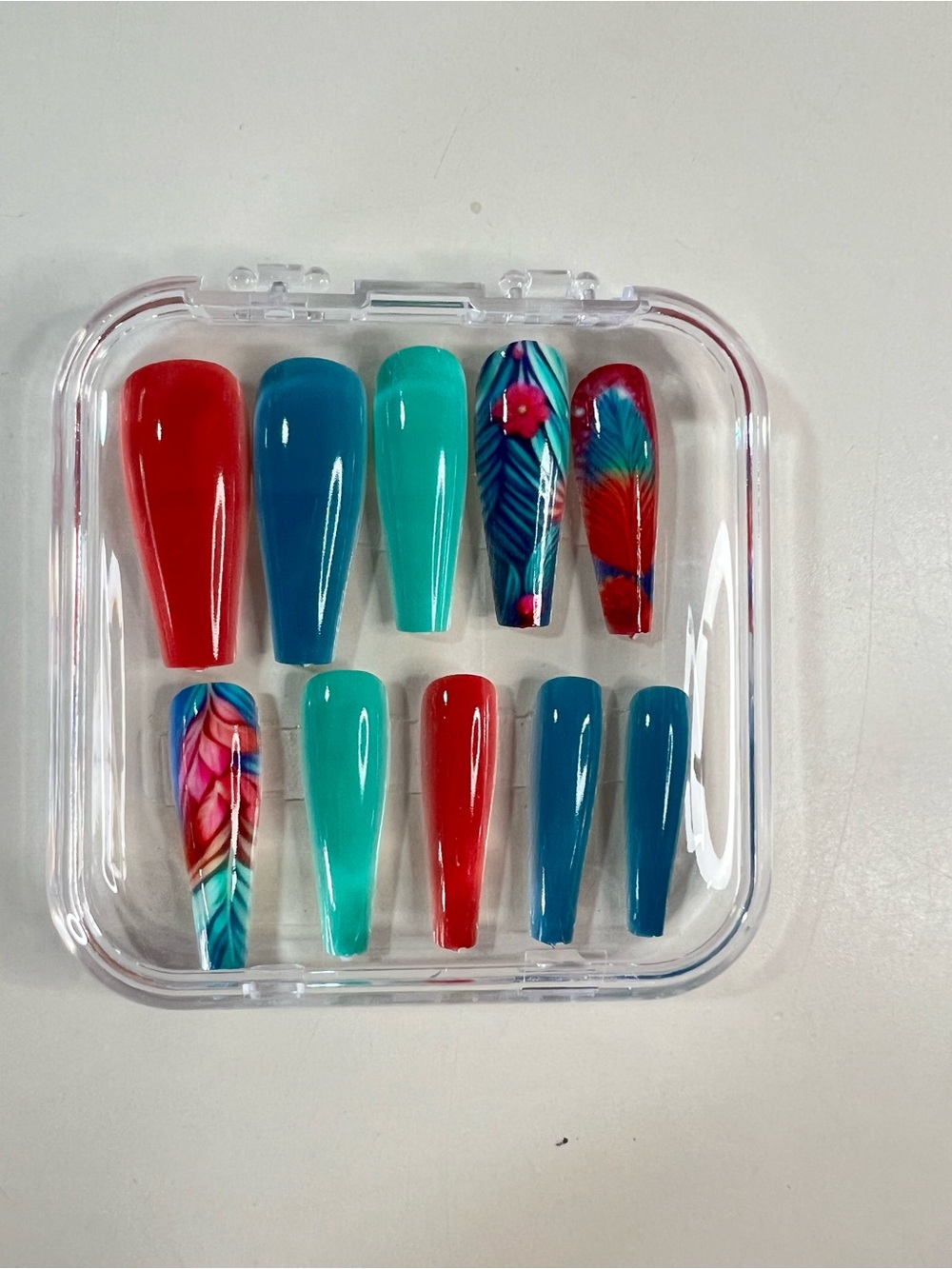 Press On Nail Sets - Bundle of 5 Multi Color Mix with nail kit - Picture 4 of 7